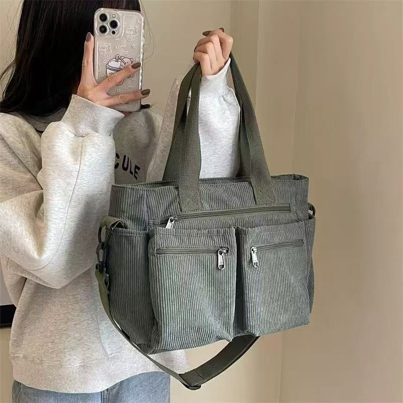 7MNST Corduroy Utility Tote