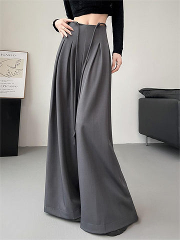 Bree Pleated Palazzo Wide-Leg Pants