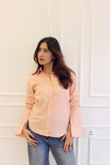 Darla Striped Shirt - Orange Creamsicle