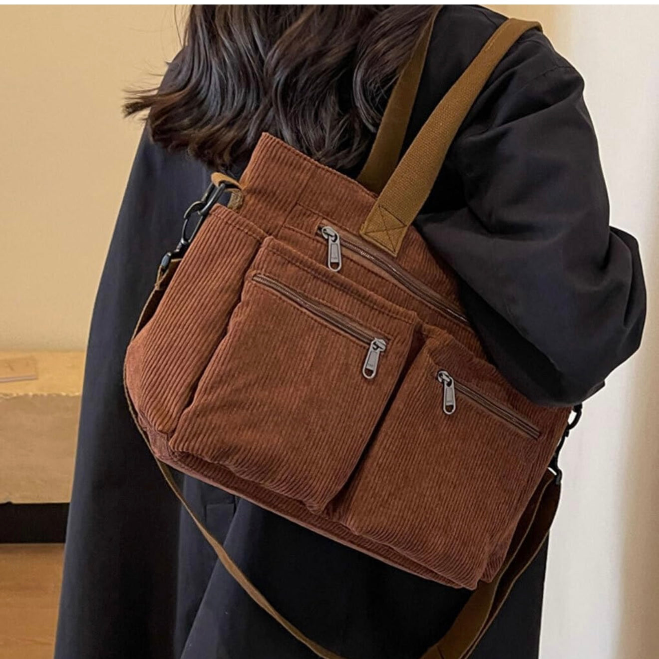 7MNST Corduroy Utility Tote