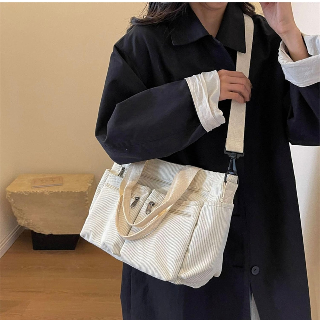 7MNST Corduroy Utility Tote