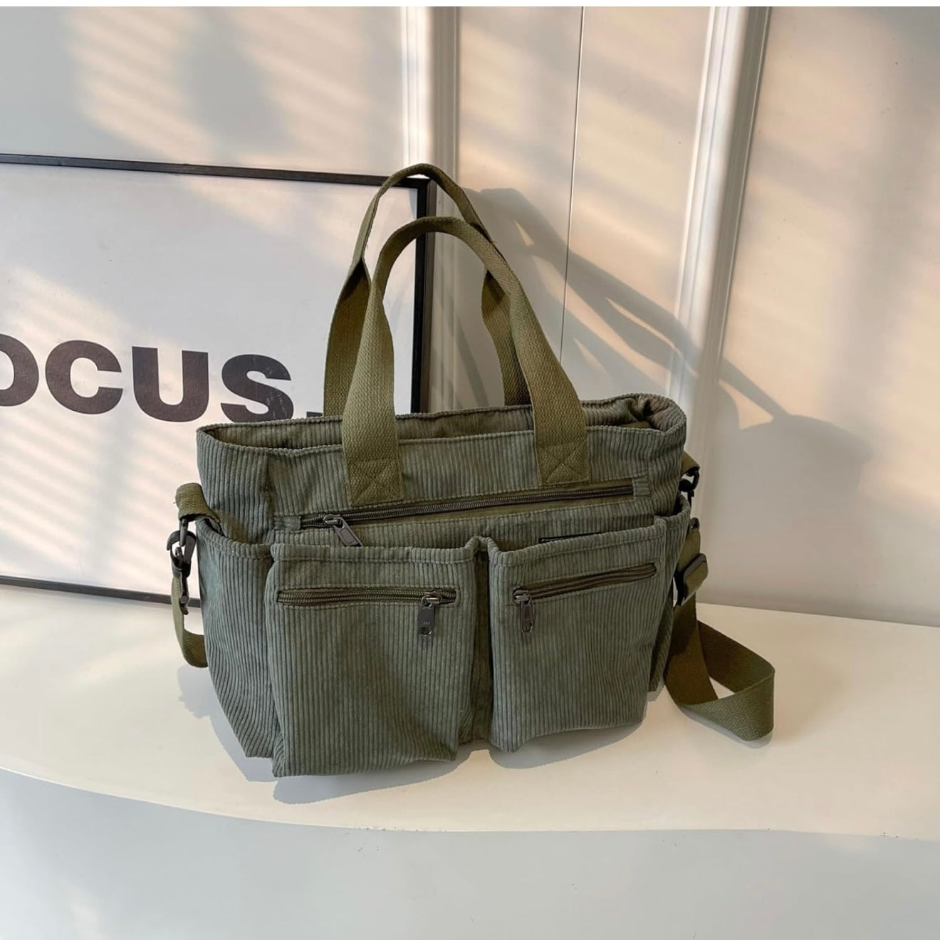 7MNST Corduroy Utility Tote