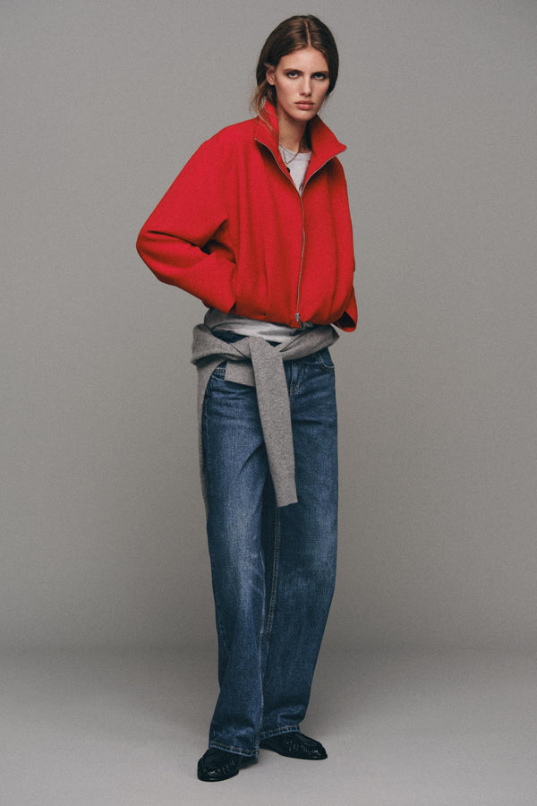 HIGH COLLAR BOMBER JACKET