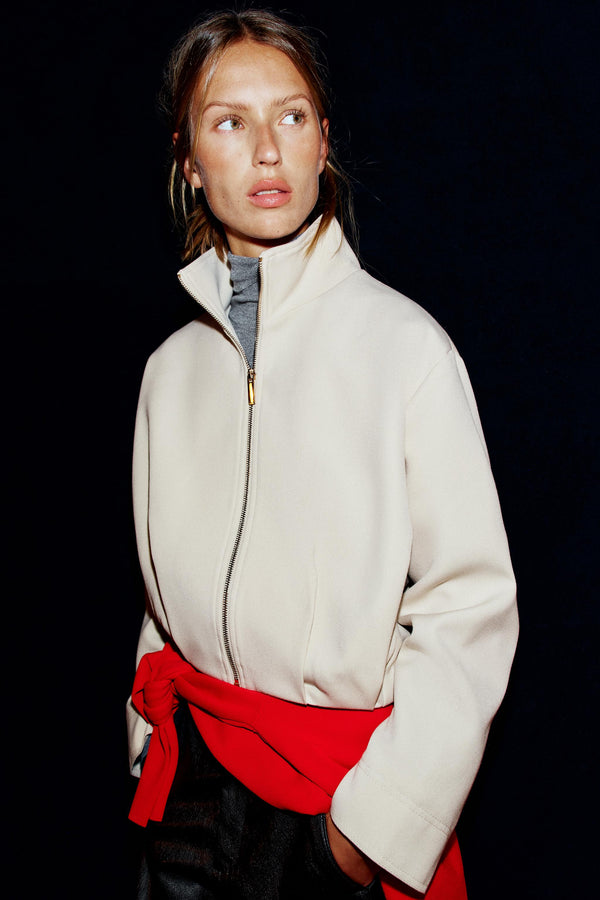 HIGH COLLAR BOMBER JACKET