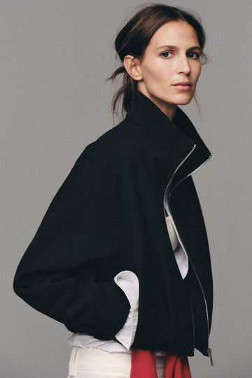 HIGH COLLAR BOMBER JACKET