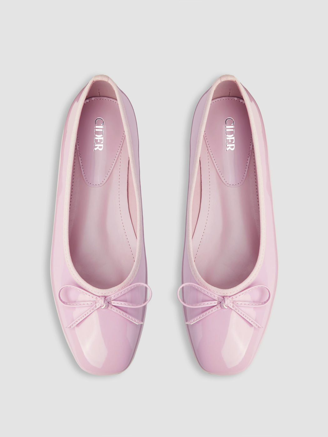 BOWKNOT DECOR SQUARE TOE BALLET MARY JANE FLATS