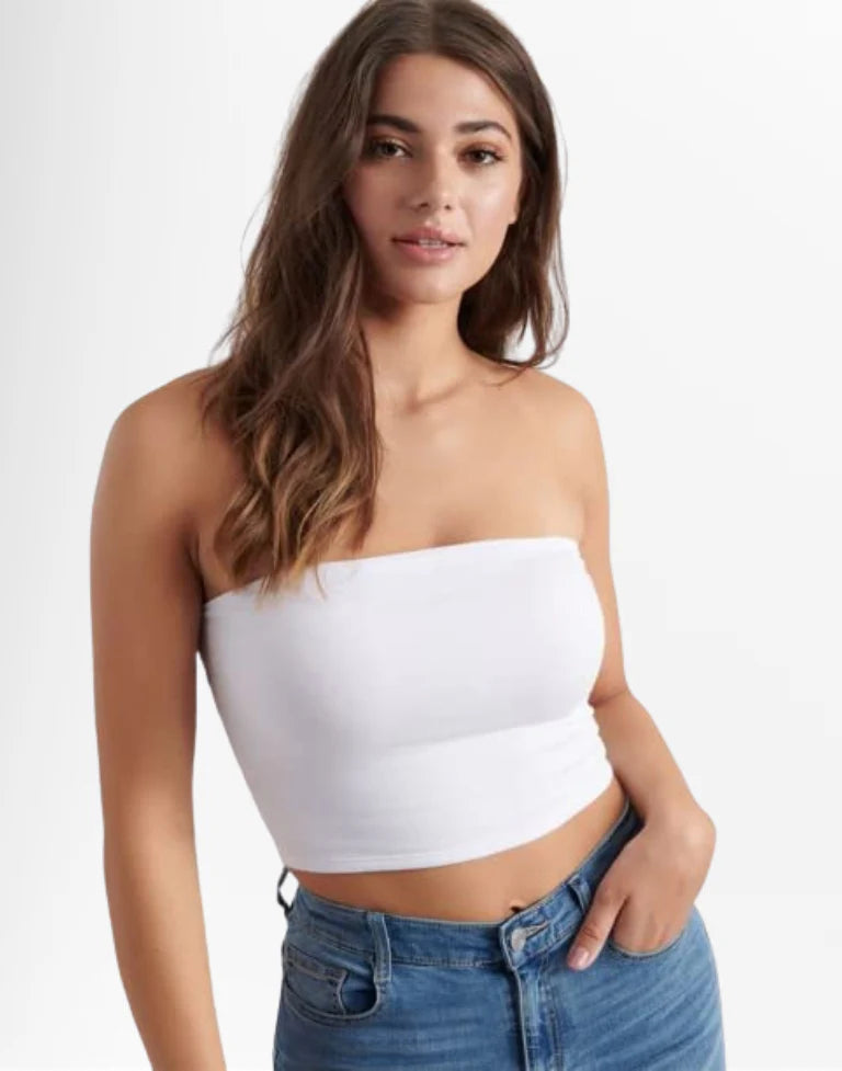 Women Ribbed Tube Top