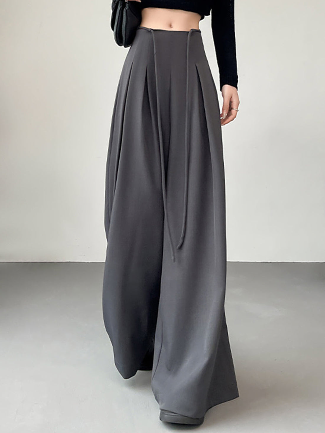 Bree Pleated Palazzo Wide-Leg Pants