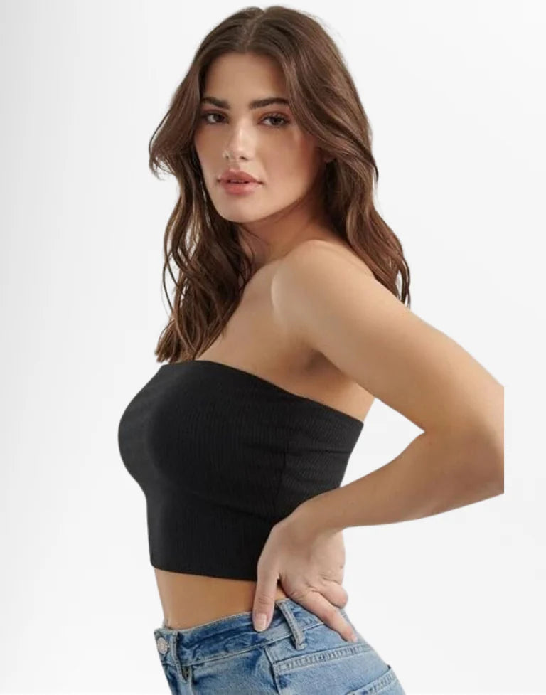 Women Ribbed Tube Top