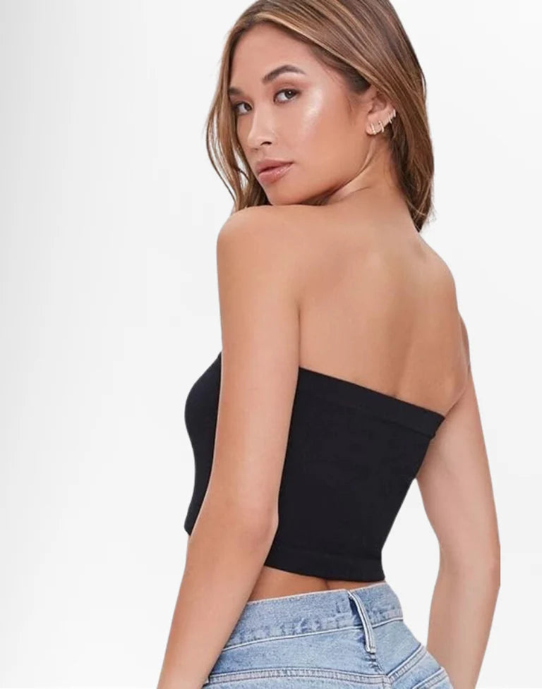 Women Ribbed Tube Top