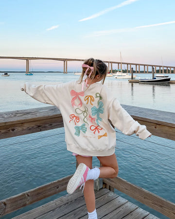 Twillie Bow Crewneck Hoodie