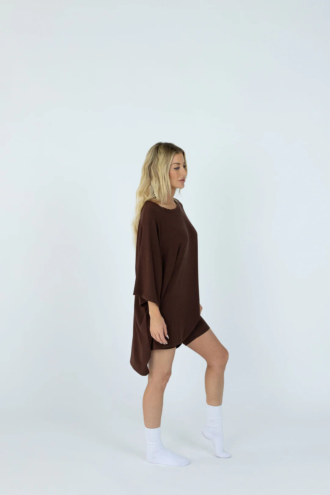7MNST Cozy Chic Long Set Brown