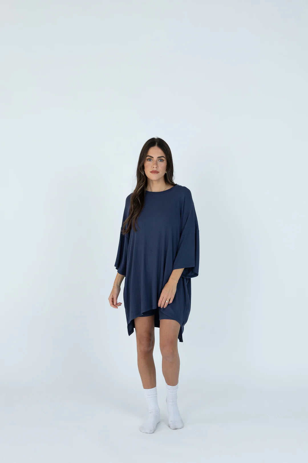 7MNST Cozy Chic Long Set Navy