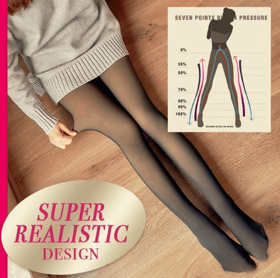 60% OFF - Adele Flawless Legs: Warm, Plush-Lined, Translucent Elastic Tights for a Perfect Look!