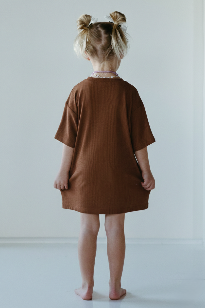 KIDS 7MNST Cozy Chic Long Set Walnut