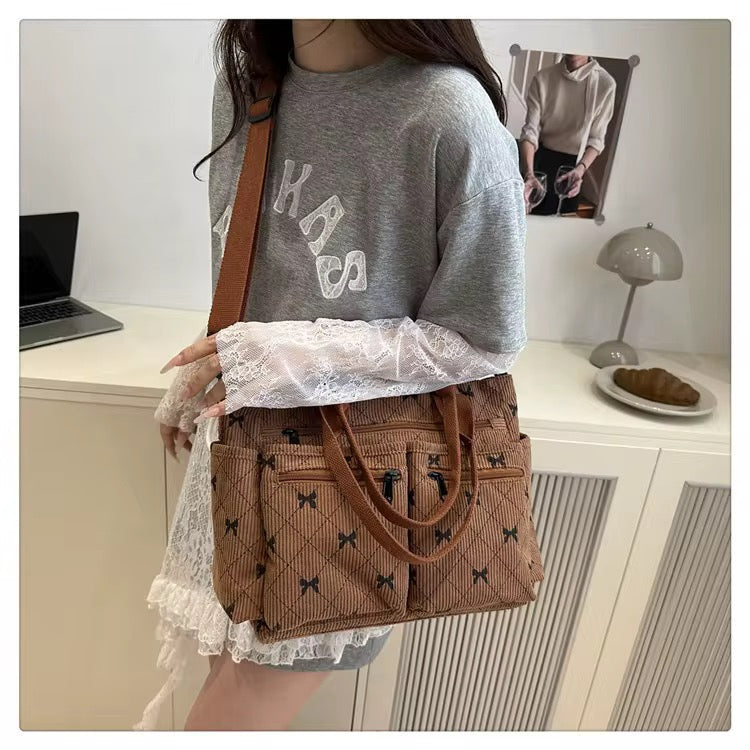 7MNST Corduroy Utility Tote