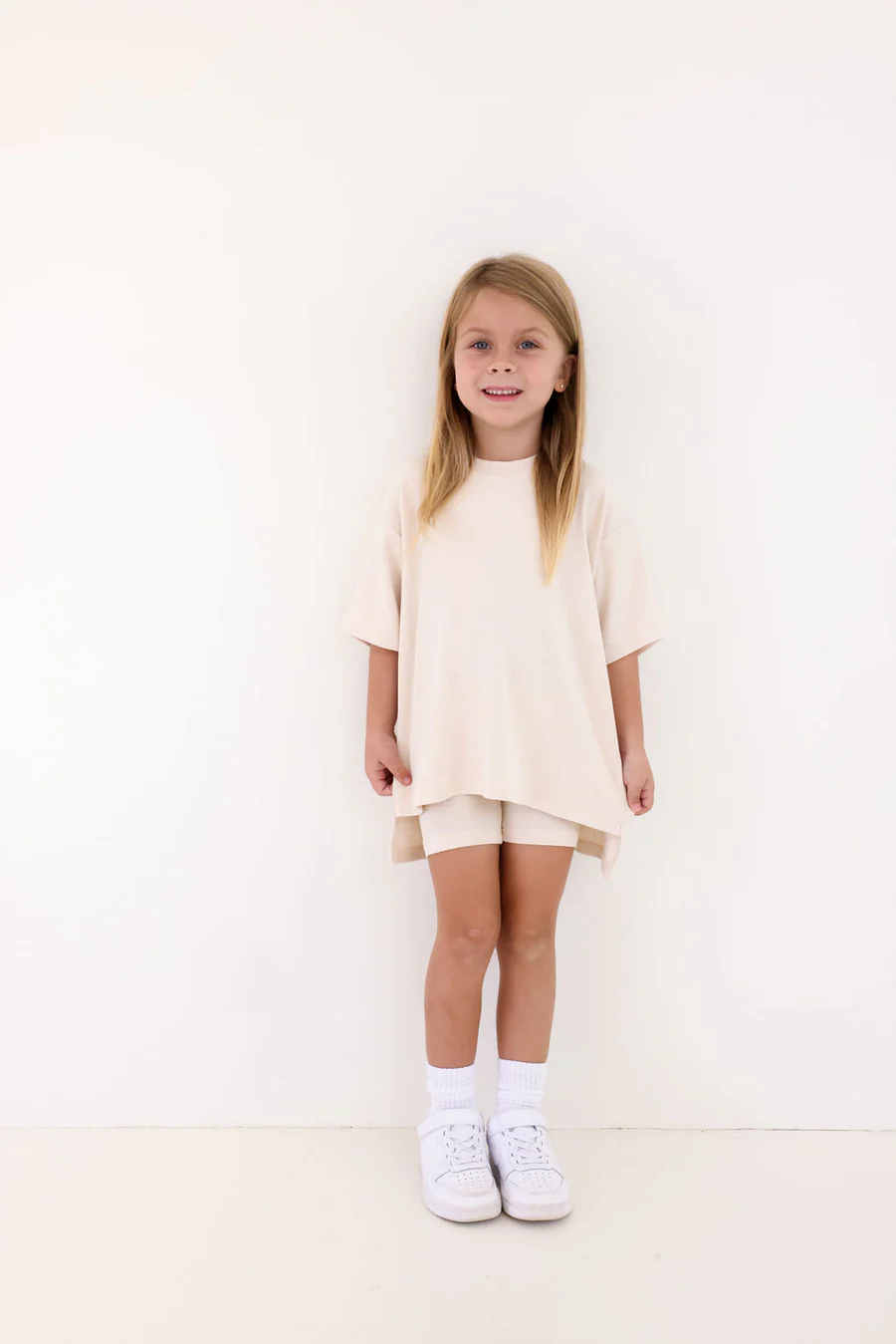 KIDS 7MNST Cozy Chic Long Set Oatmeal