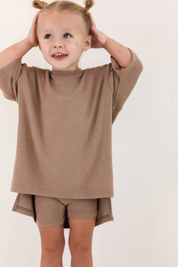 KIDS 7MNST Cozy Chic Long Set Biscotti