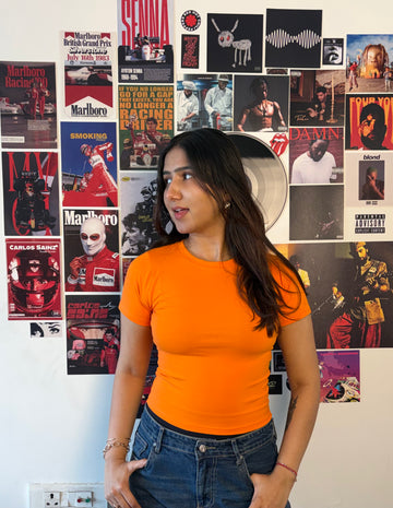 Orange Baby Tee