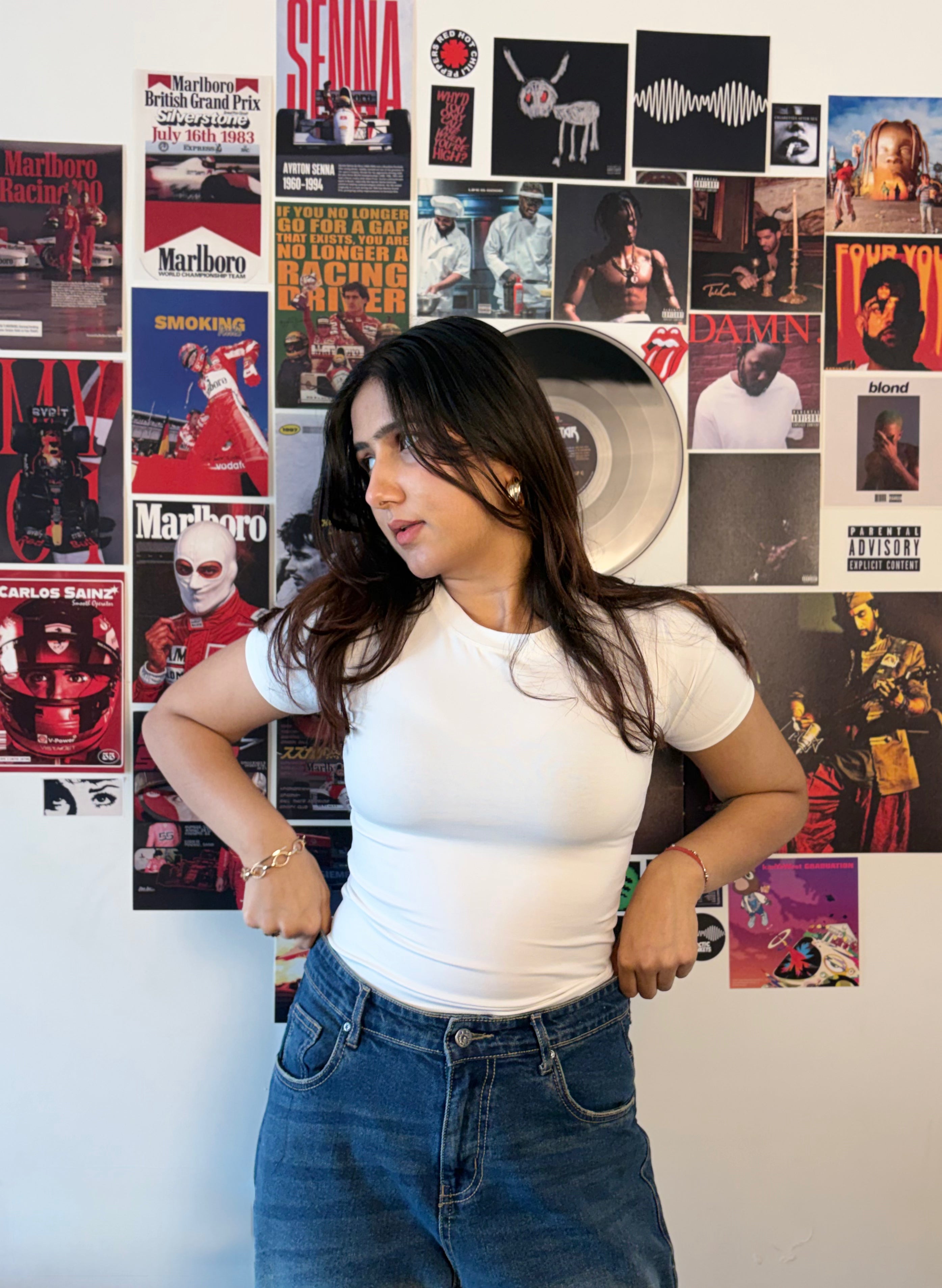 White Baby Tee