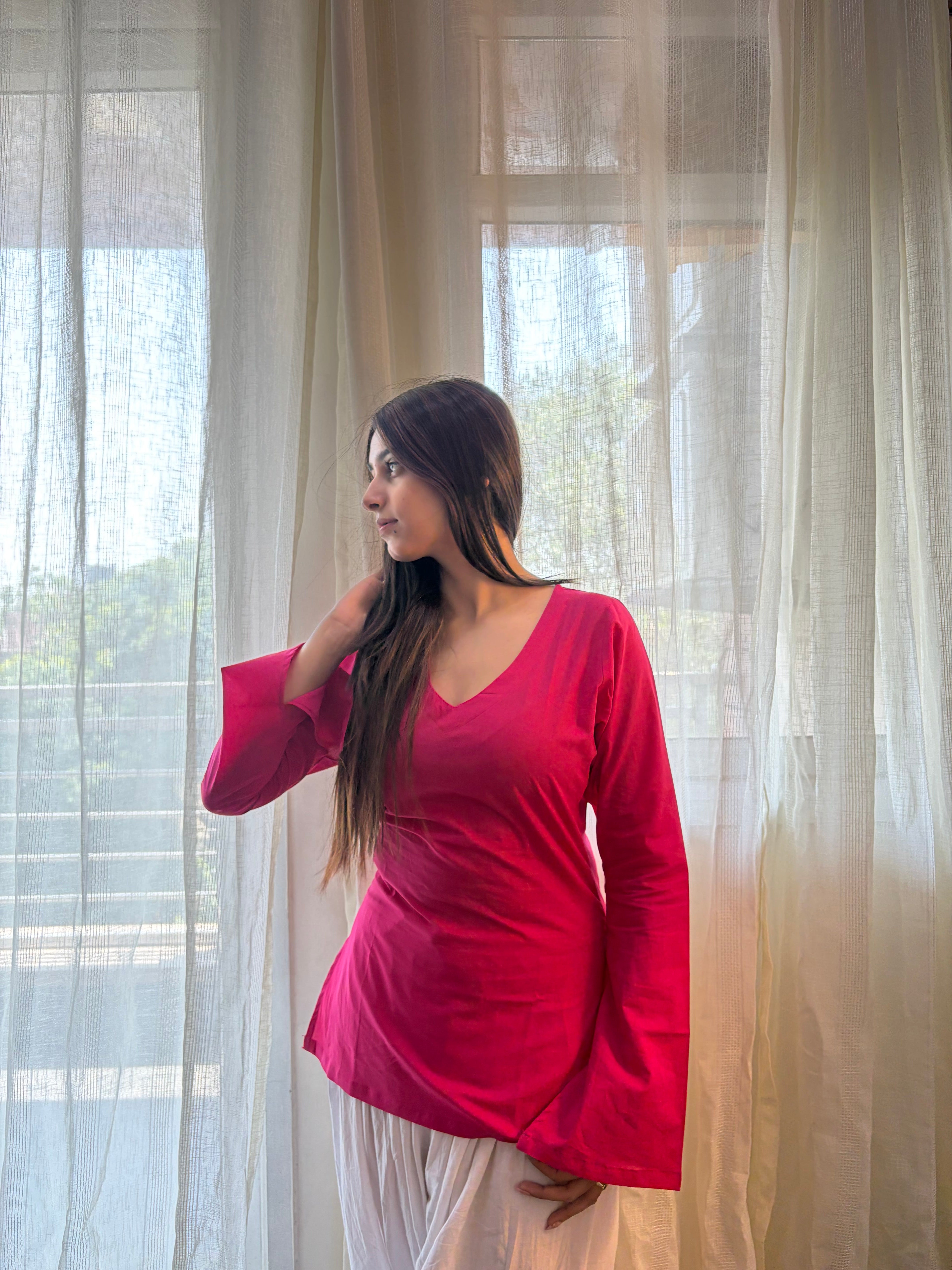 Meher Short Kurti ( Pink )