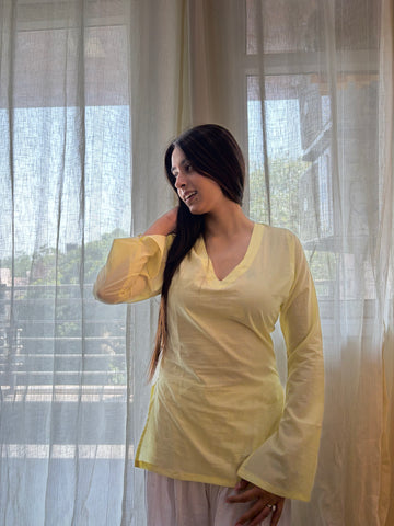 Meher Short Kurti ( Butter Yellow )