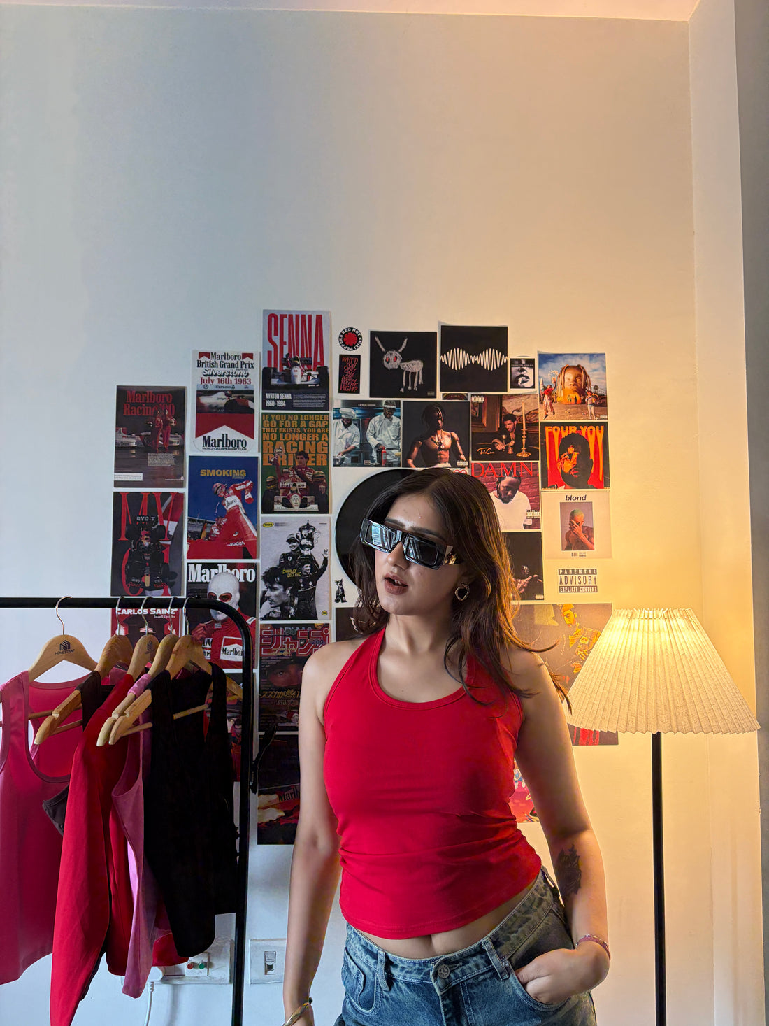 Halter Neck Top Red