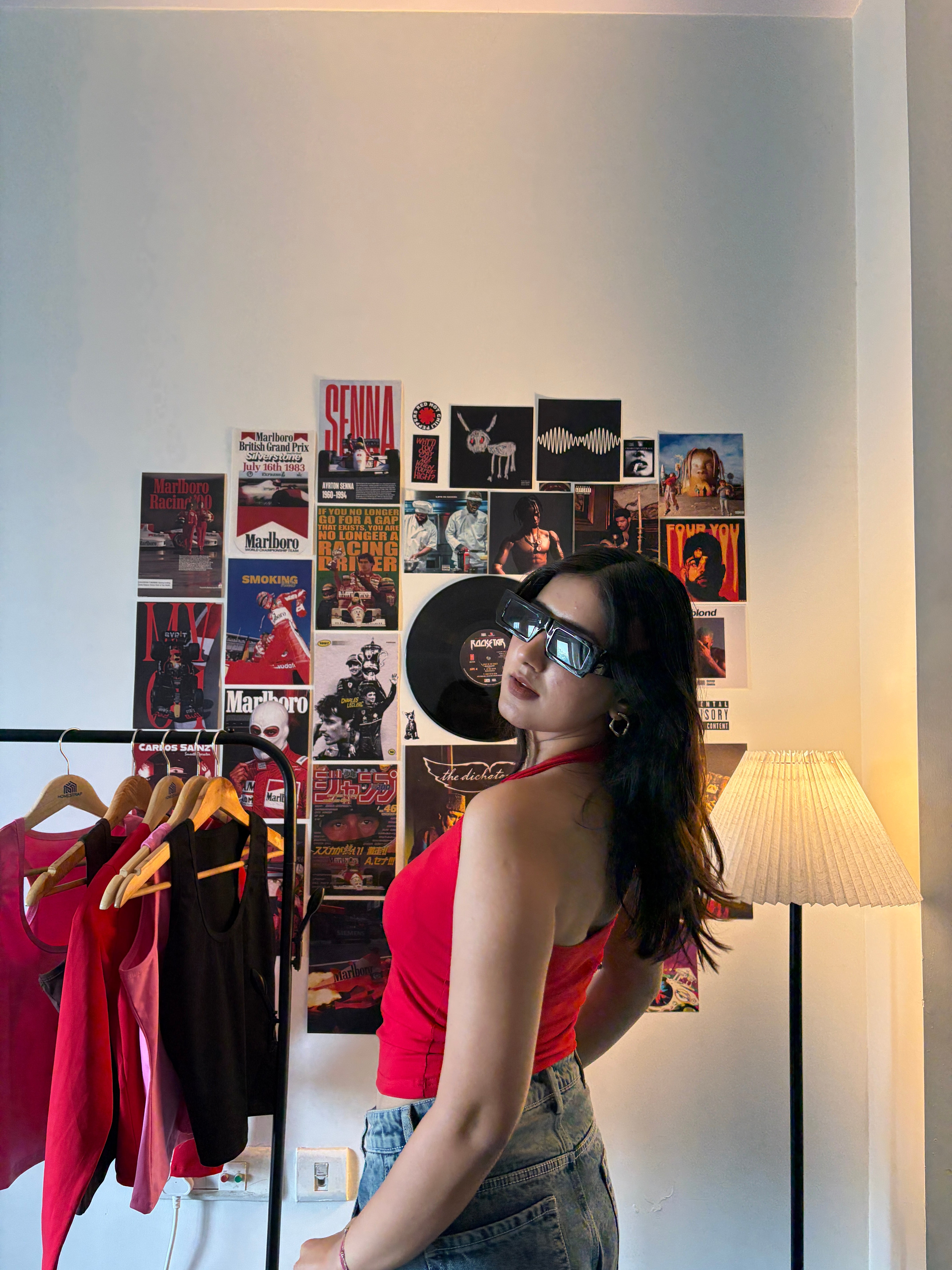 Halter Neck Top Red