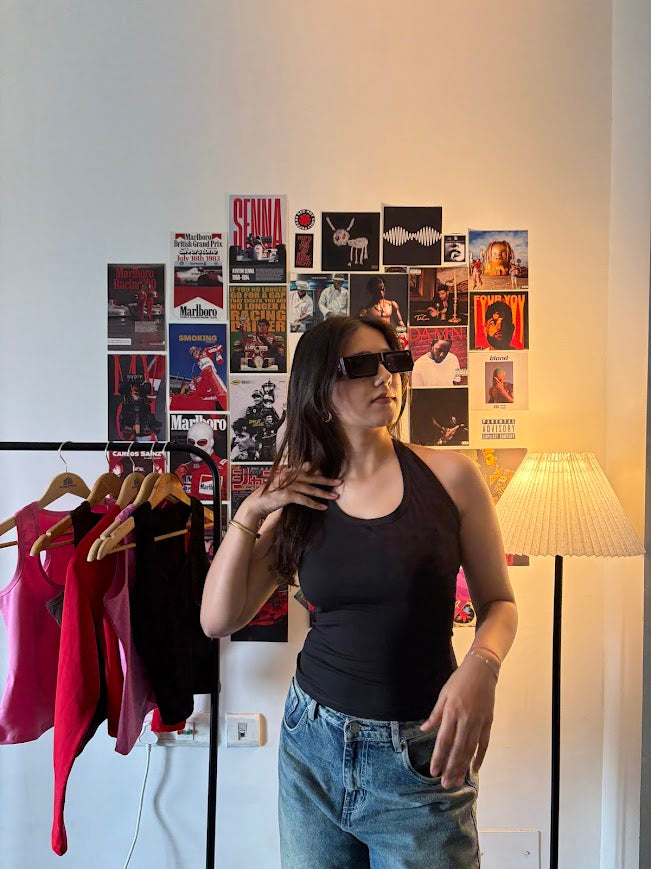 Halter Neck Top Black