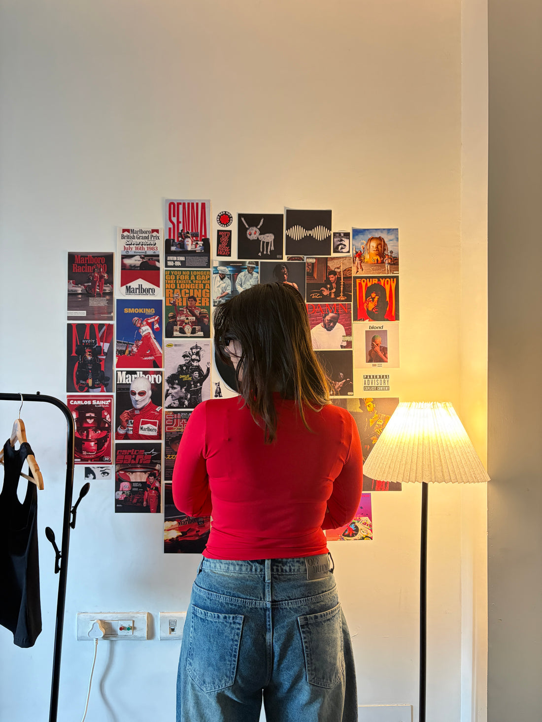 Round Neck full sleeve Top Red