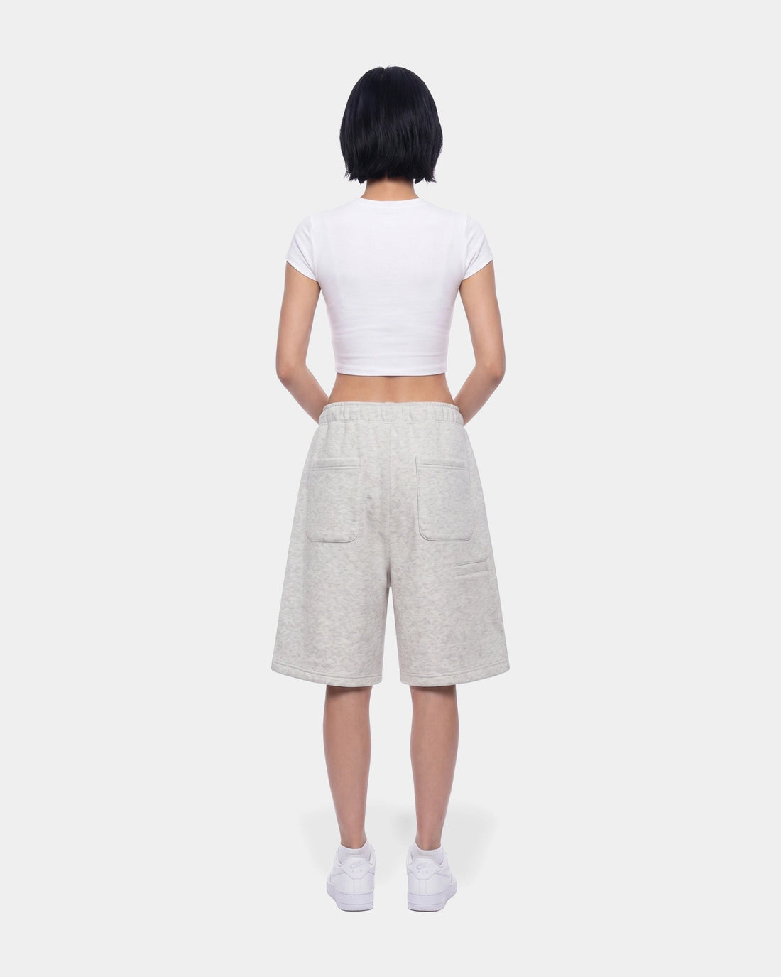 Jogger Baggy Shorts in Grey