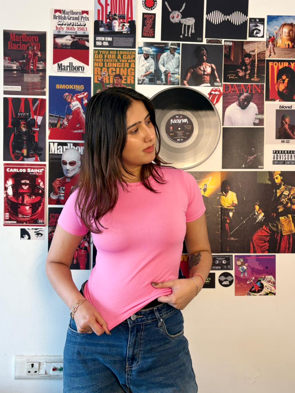 Pastel Pink Baby Tee