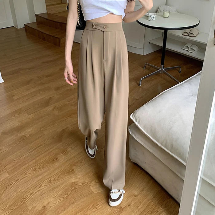 Ellen's Casual Loose-Fit Full-Length Pants