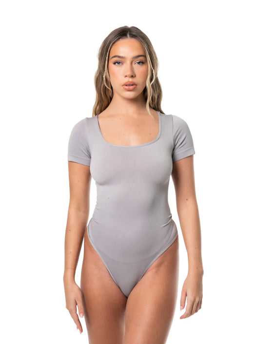 Square Neck Thong Bodysuit