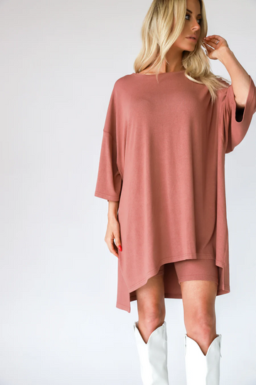 7MNST Cozy Chic Long Set Blush